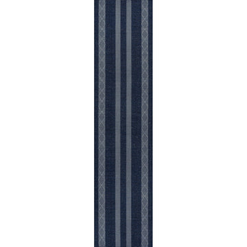 Nautisk Trellis Stripe Machine-washable Area Rug